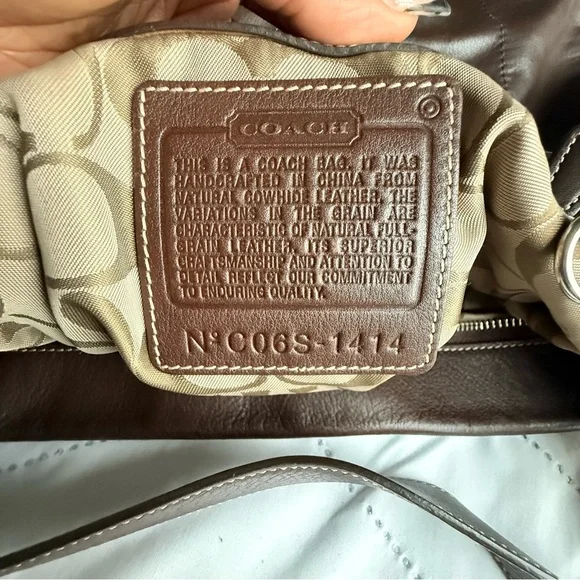 Coach Legacy Leather Hobo Bag – Dark Brown Leather | Adjustable Strap - Picture 8 of 11